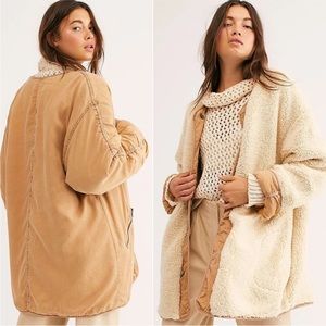 Free People Ivy Sherpa Jacket Size L (fits like XL)